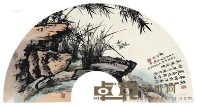 黄均 空谷幽兰图 镜心 62×170cm