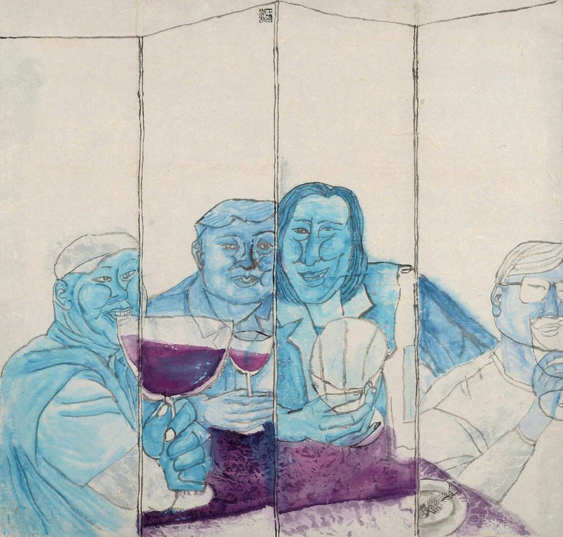 王彦萍 屏风系列—聚 镜心