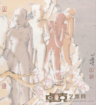 李晓柱 2013年作 境界 镜心 48×44cm