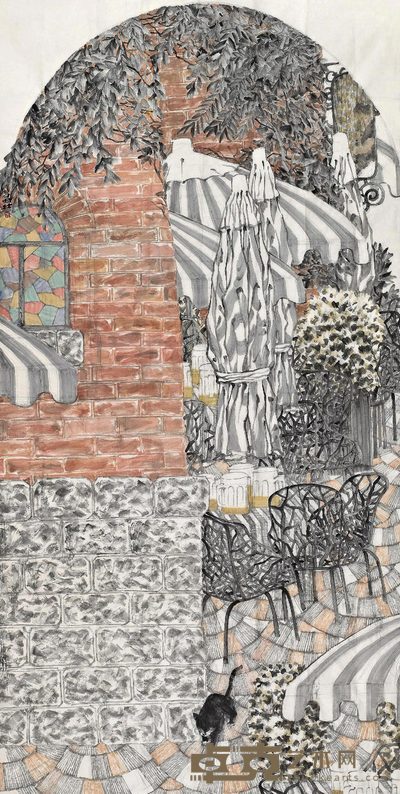 苗壮 冰啤酒 镜心 248×129cm