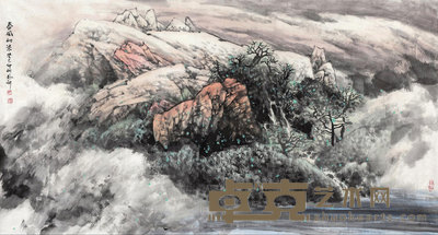 师恩钊 2013年作 春风初染 镜心 96×180.5cm