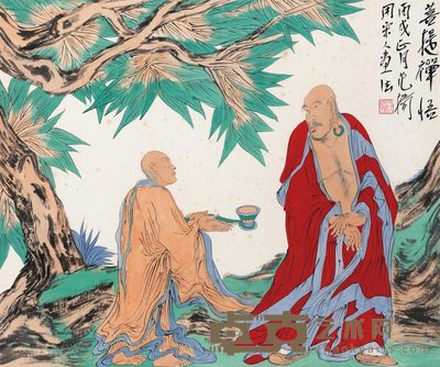 范扬 2006年作 菩提禅悟 镜心 49×58cm