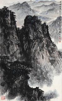 魏紫熙 1979年作 凤城山色 立轴