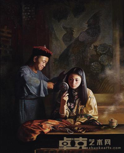 姜国芳 2001年作 储秀新日 160×130cm