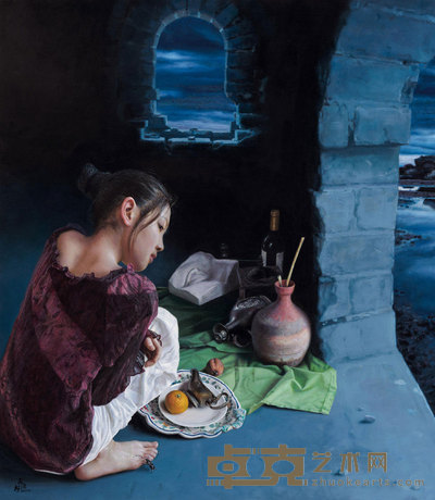吴静涵 2013年作 流转的眼眸 140×120cm