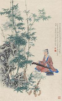 任重 2000年作 王维诗意 镜心