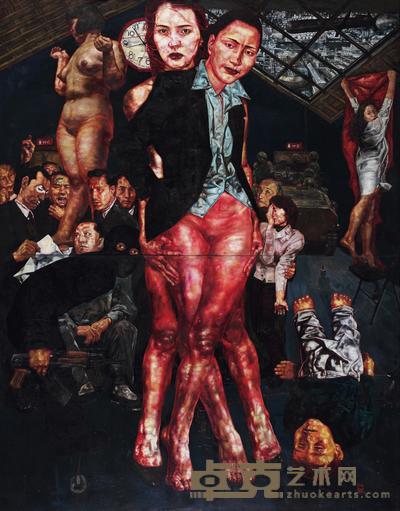 马堡中 1999年作 内幕 240×190cm