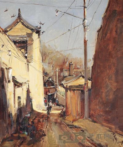 陈树东 2007年作 消失的古巷 53×45cm