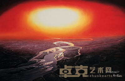 万山河 2012年作 交响 74×143cm