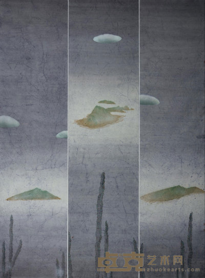 黄晓 蔡维 故乡的云 镜框 230×172cm