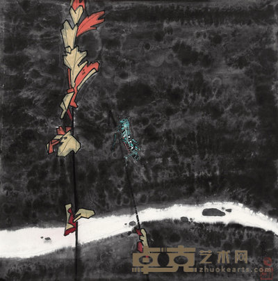 贾平西 独立西风（特邀） 镜框 68×68cm