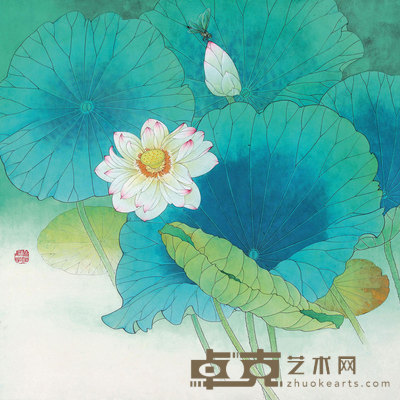 刘新华 清韵（特邀） 镜框 68.5×68.8cm