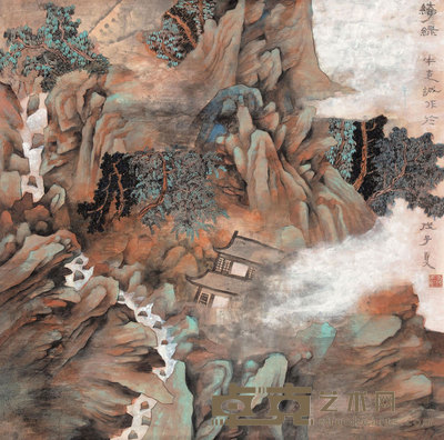 牛克诚 2008年作 绮绿（特邀） 镜框 68×68cm