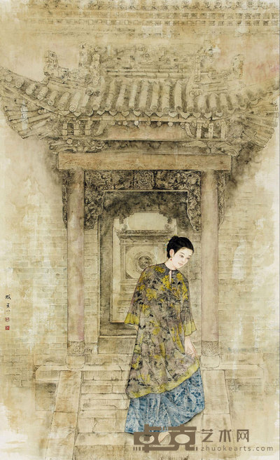 成五一 门里门外 镜框 220×130cm