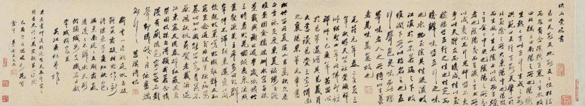 王文治 1789年作 临米行书卷 手卷