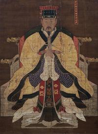 佚名 黄帝像 立轴