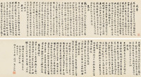 翁同龢 何道州游嵩诗卷 手卷