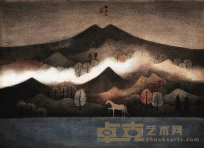黄红涛 2014年作 无名山 镜心 90×124cm
