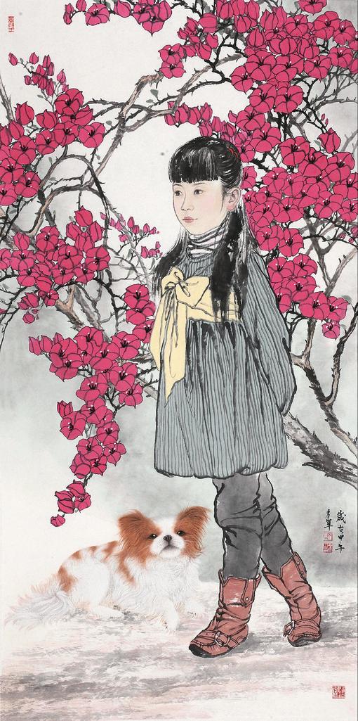 宋彦军 2014年作 少女 镜心