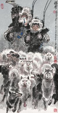 赵华胜 1999年作 瑞雪 镜心