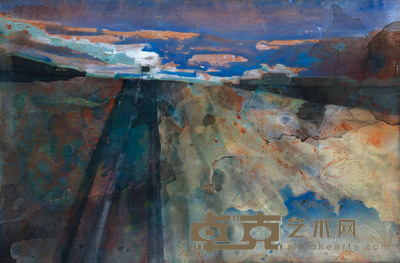夏理斌 2008年作 地平线 80×120cm