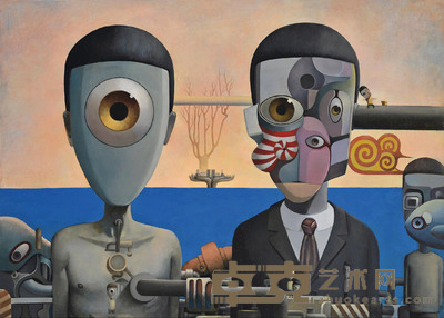 李天易 2014年作 远方的城 1 50×70cm