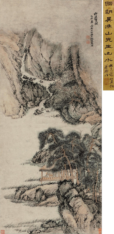 吴历 松溪书阁 立轴