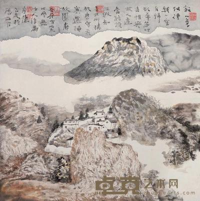 胡应康 1995年作 幽居图 镜心 68×68cm