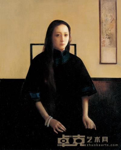 王玉琦 1990年作 女子肖像 74×60cm