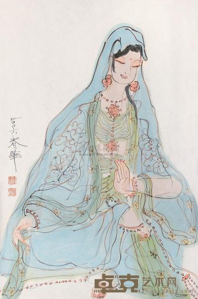 杨春华 观音 镜心 68.5×46cm