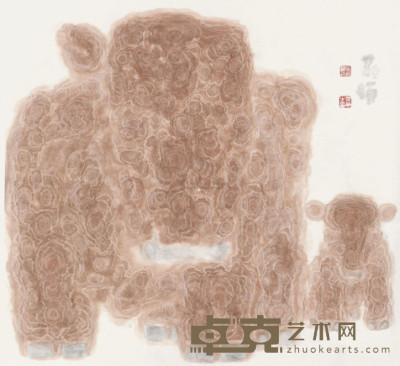 晁海 2011系列之二 镜心 90×97cm