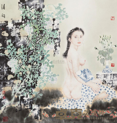 赵建成 2004年作 清韵图 镜心 94×90cm