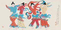 潘絜兹 仿敦煌壁画 镜心