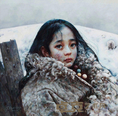 艾轩 2005年作 荒原 60×60cm
