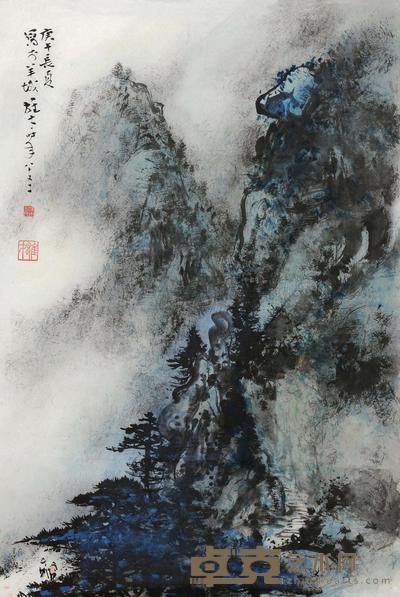 黎雄才 夏山图 镜心 68×45cm