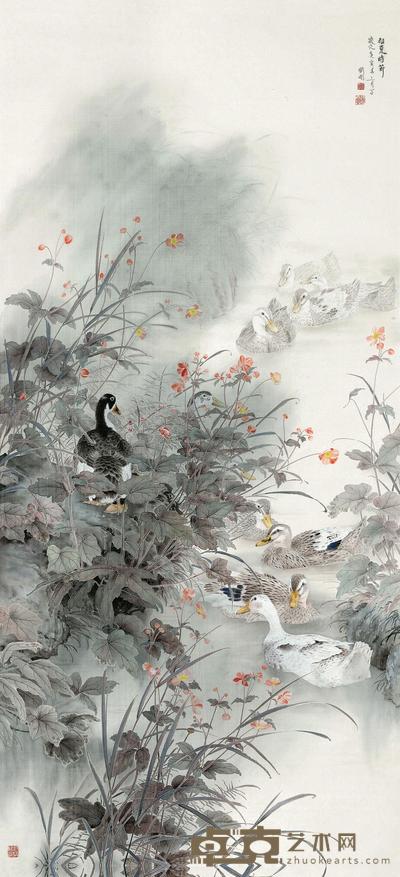 刘刚 2010年作 初夏时节 镜心 191×90cm