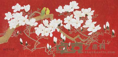 杨瑞芬 2012年作 京城春色 镜心 66×133cm
