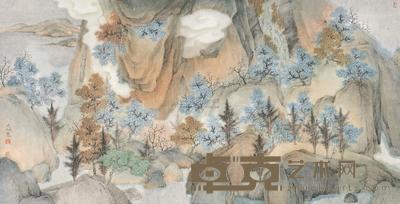 邵仄炯 翠萍抱云 镜心 74.5×144cm
