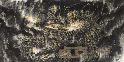 王一明 2011年作 梦中家园 镜心 68×136cm