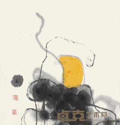 蒋山青 蒙 镜心 60×56cm