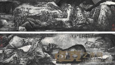 陈向迅 1983年作 雨霁 立轴 47.5×342.5cm