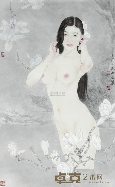 孙震生 2012年作 青夜 镜心 85×52cm