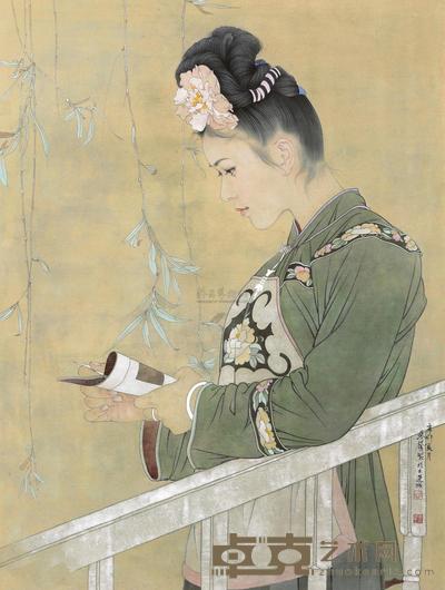 任乘鋈 2011年作 苗女系列之七 镜心 97×72.5cm