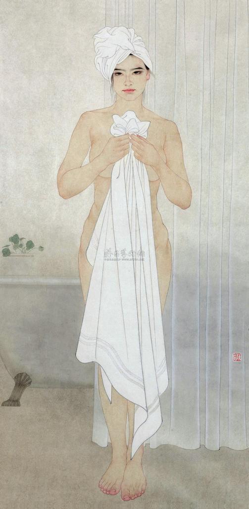 陈治 浴 镜心