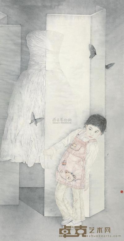 张熙恩 翔 镜心 170.5×89cm