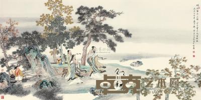 李子牧 2007年作 宋人诗意 镜心 70×138cm