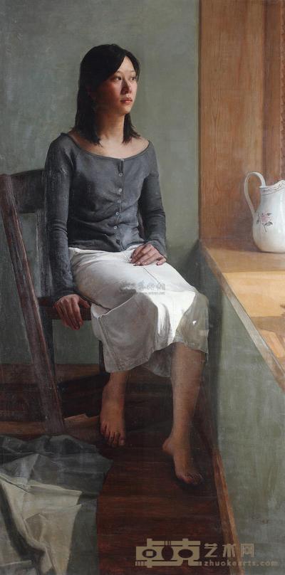 来源 2004年作 窗前的女子 130×65cm