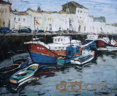 马常利 1997年作 马赛风情 60×80cm
