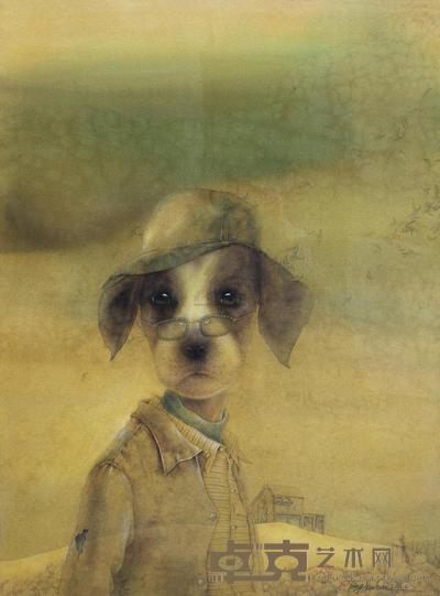 唐云辉 2011年作 再回首 103×76cm