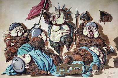 陈流 2008年作 自由引导 199×298.5cm